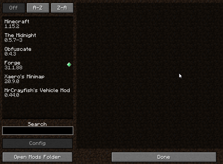 Minecraft mods list