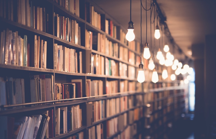 Books on shelf